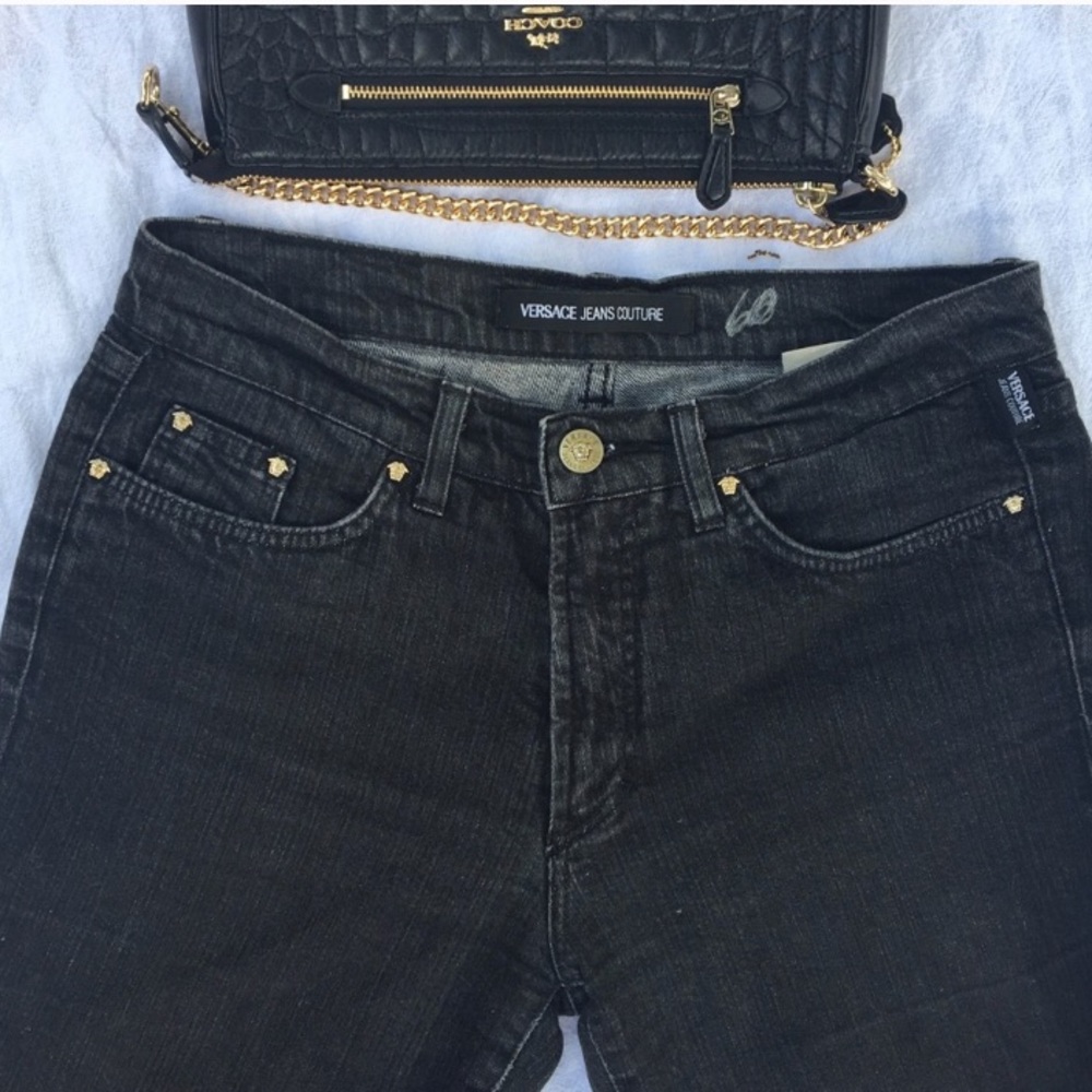 Versace Bootcut Faded Jeans